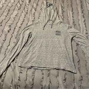 RVCA Heather Gray Knit Hoodie